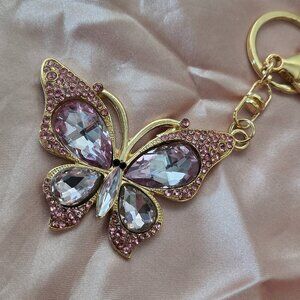Butterfly Jeweled Key Chain